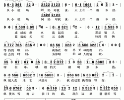 天上有个纳木措简谱(歌词)-卓玛央宗演唱-秋叶起舞记谱上传