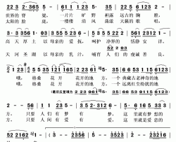 花开的地方简谱(歌词)-索郎达吉演唱-秋叶起舞记谱上传