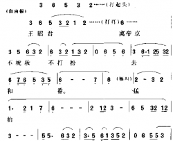 不梳妆不打扮去和番简谱