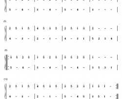 练习曲26钢琴简谱-数字双手