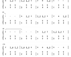 玛依拉钢琴简谱-数字双手-朱逢博