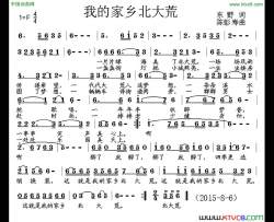 我的家乡北大荒东野词陈彭寿曲我的家乡北大荒东野词 陈彭寿曲简谱