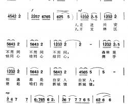 森林里相遇都是自家人简谱-电视艺术片《鹿铃回响起地方》选曲