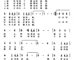 科罗拉多之夜简谱