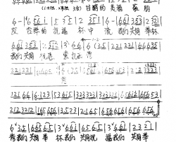 木里酒歌简谱-志玛降措演唱
