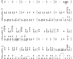 游山恋钢琴简谱-数字双手-海伦