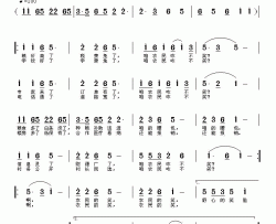 农民的笑简谱-阮志斌词 王立曲