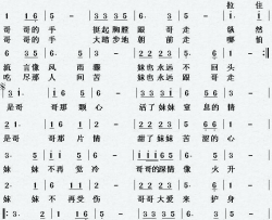 拉住哥哥的手简谱