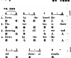 羊毛剪子咔嚓响[澳大利亚] Chick Go the Shears汉英文对照简谱