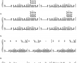 The Imperial March钢琴简谱-数字双手-John Williams