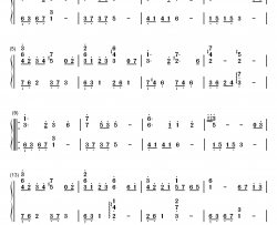 自分への手紙钢琴简谱-数字双手-西村由纪江  陈奕迅