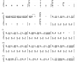 爱的太迟钢琴简谱-数字双手-古巨基