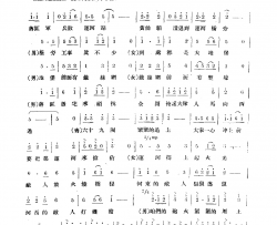 抢占运河简谱-北京部队战友文工团合唱队演唱-岁寒、向彤/陈大荧词曲