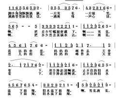 天堂的牵挂简谱-冷桂萍词 黎荣军曲