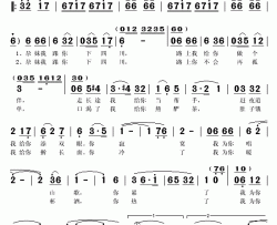 尕妹妹跟你下四川简谱(歌词)-王娟演唱-秋叶起舞记谱
