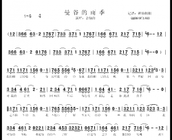 曼谷的雨季简谱-余炳轩演唱