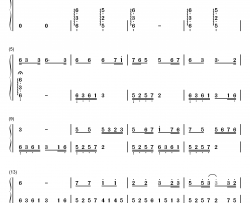 追梦人钢琴简谱-数字双手-罗大佑