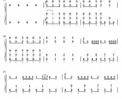 千本樱钢琴简谱-数字双手-触手猴