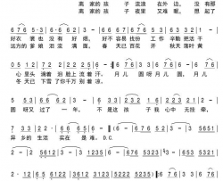 离家的孩子简谱-陈星演唱-陈星、吕飞/胡力、吕飞词曲