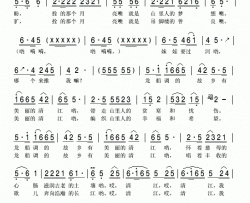 龙船调的故乡简谱-赵轲演唱