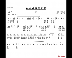 如今唱歌用箩装简谱(歌词)-谱友电视迷上传