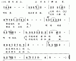 从前有座山电视剧《天路》片尾曲简谱