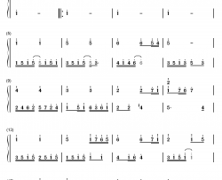 Twinkle Twinkle Little Star钢琴简谱-数字双手-Jewel