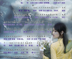往后余生不会再想你简谱-王斌演唱-轻云望月/轻云望月词曲