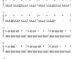 谁钢琴简谱-数字双手-廖俊涛