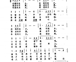 故乡雷雨声曲简谱-梁美珍演唱-管桦词曲