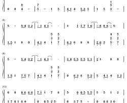 希望的光钢琴简谱-数字双手-丁禹兮