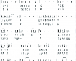 深情到白头简谱