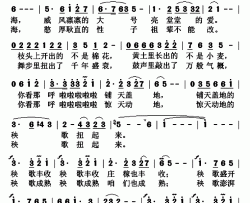 秧歌扭起来简谱(歌词)-蓝琪儿演唱-秋叶起舞记谱上传