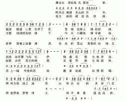 高铁飞拉萨     简谱-季新山词/陈建生曲陈建生-