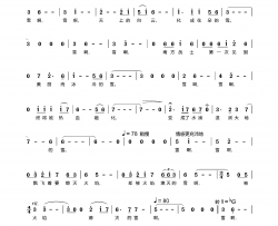 雪啊，雪(歌剧《长征》选段)简谱-陈蒙恩曲谱