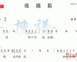 玻璃箱简谱-黄家驹演唱