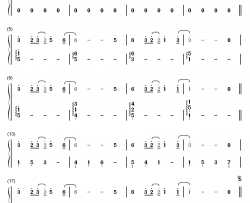 回忆钢琴简谱-数字双手-西村由纪江