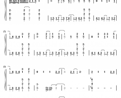 花丸◎日和钢琴简谱-数字双手-大和守安定（市来光弘） 加州清光（增田俊树）