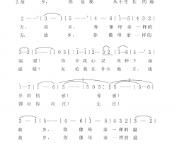 故乡，你像母亲一样的温暖简谱-陈晶露演唱-张习良/张习良词曲