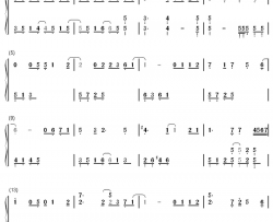 虹のかけら钢琴简谱-数字双手-昆夏美