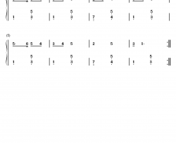 伦敦桥要倒了钢琴简谱-数字双手-童谣