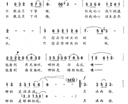 月满西楼简谱-钱建隆词 尔宁曲