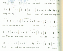 WhenWeWereYoung简谱