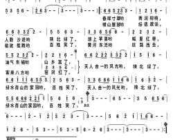 陕北绿了百姓笑了(完整版)简谱-郝萌演唱-庄为育曲谱