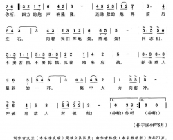 [马来亚]冲破敌人封锁线简谱