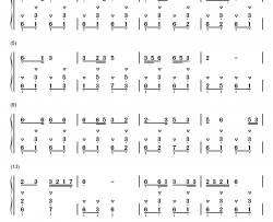 读书郎钢琴简谱-数字双手-宋杨