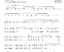 向生命远方飞翔任务记录片《华人传奇》片尾曲简谱