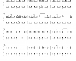 花千树钢琴简谱-数字双手-容祖儿