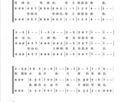 雪绒花回声嘹亮2016简谱