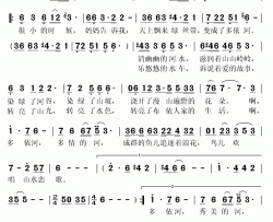 多依河简谱(歌词)-鲁燕儒演唱-秋叶起舞记谱